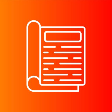 dergi simgesi, vektör illüstrasyonu basit tasarım