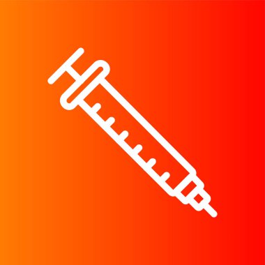 enjeksiyon simgesi, vektör illüstrasyonu basit tasarım