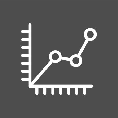 Diyagram simgesi, vektör illüstrasyonu basit tasarım