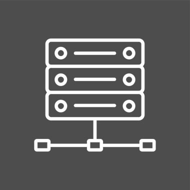 Büyük Veri simgesi, vektör illüstrasyonu basit tasarım