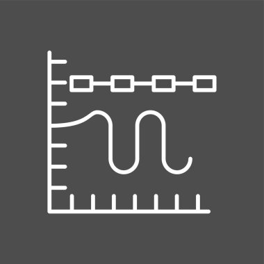 Çoklu Trend Çizelgesi simgesi, vektör illüstrasyonu basit tasarım