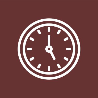 zaman simgesi, vektör illüstrasyonu basit tasarım