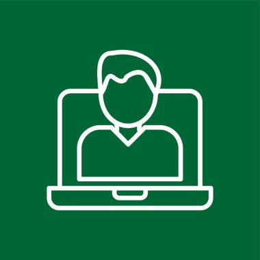 Avatar simgesi, vektör illüstrasyonu basit tasarım