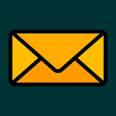 Envelope icon, vector illustration simple design