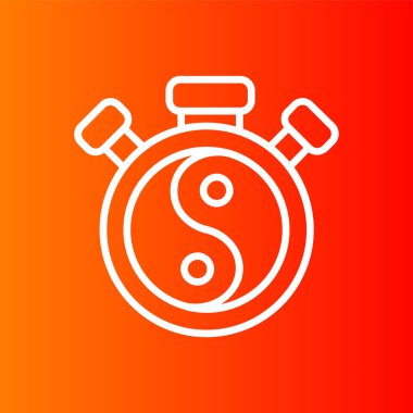 Rahatlama simgesi, vektör illüstrasyonu basit tasarım