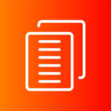 kopya simgesi, vektör illüstrasyonu basit tasarım