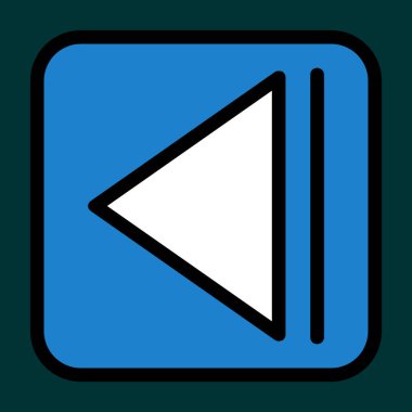 Simgeyi geri al, vektör illüstrasyonu basit tasarım