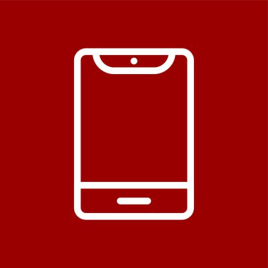 akıllı telefon simgesi, vektör illüstrasyonu basit tasarım