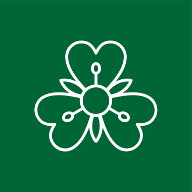 Alstroemeria simgesi, vektör illüstrasyonu basit tasarım