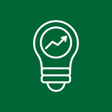 ampul simgesi, vektör illüstrasyonu basit tasarım