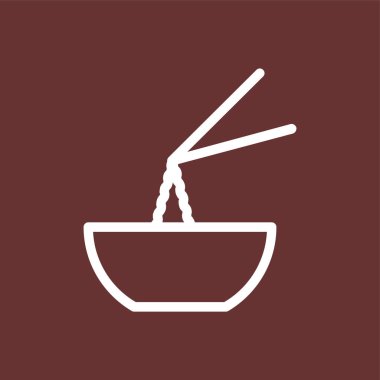 Erişte simgesi, vektör illüstrasyonu basit tasarım