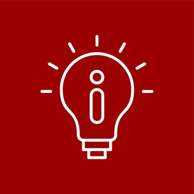 fikir simgesi, vektör illüstrasyonu basit tasarım