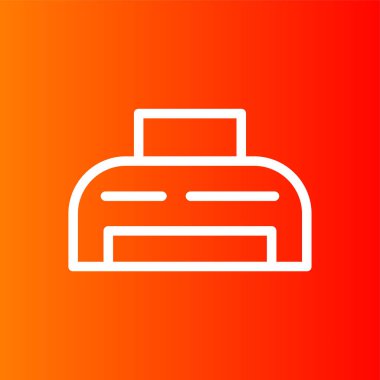 yazıcı simgesi, vektör illüstrasyonu basit tasarım