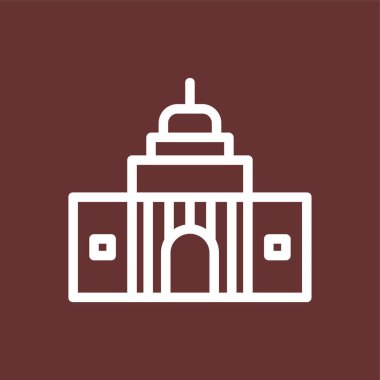 Kumarhane simgesi, vektör illüstrasyonu basit tasarım