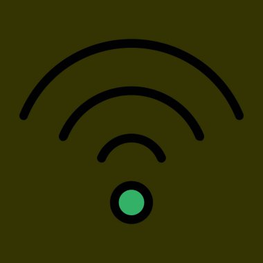 wifi simgesi, vektör illüstrasyonu basit tasarım