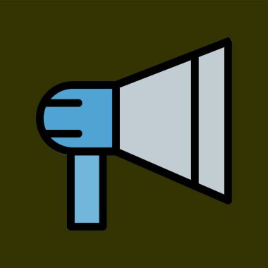 Mega Telefon simgesi, vektör illüstrasyonu basit tasarım