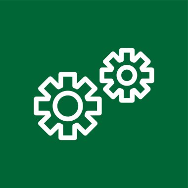 ayarlar simgesi, vektör illüstrasyonu basit tasarım