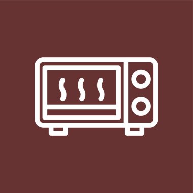 fırın simgesi, vektör illüstrasyonu basit tasarım