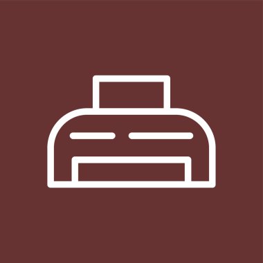 yazıcı simgesi, vektör illüstrasyonu basit tasarım