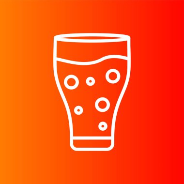 Portakal suyu simgesi, vektör illüstrasyonu basit tasarım