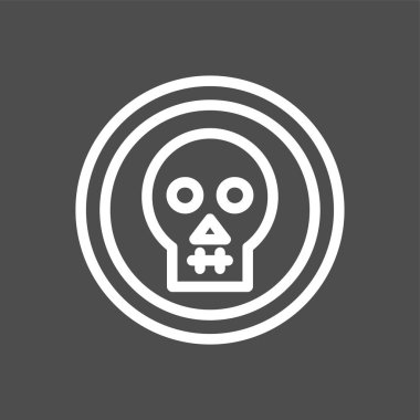 Tehlike İşareti simgesi, vektör çizimi basit tasarım