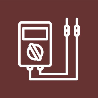 volmetre simgesi, vektör illüstrasyonu basit tasarım