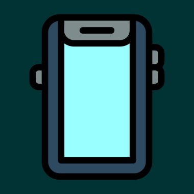 mobil simge, vektör illüstrasyonu basit tasarım