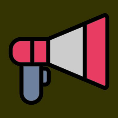 kampanya simgesi, vektör illüstrasyonu basit tasarım