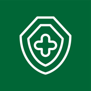 Sheild simgesi, vektör illüstrasyonu basit tasarım