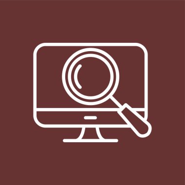 Search icon, vector illustration simple design