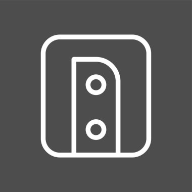 Keskinleştirici simgesi, vektör illüstrasyonu basit tasarım