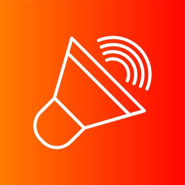 Hoparlör simgesi, vektör illüstrasyonu basit tasarım