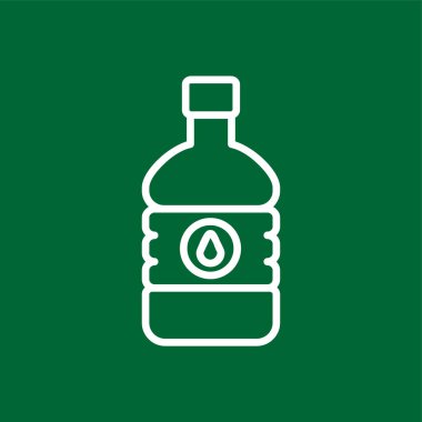 Mineral Su simgesi, vektör illüstrasyonu basit tasarım