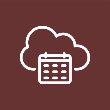 Takvim simgesi, vektör illüstrasyonu basit tasarım