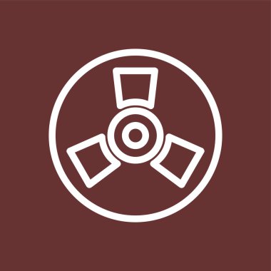 Nuclear icon, vector illustration simple design