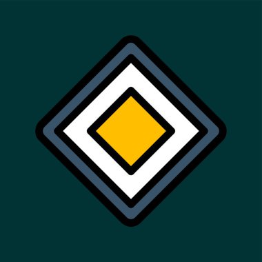 Öncelik simgesi, vektör illüstrasyonu basit tasarım