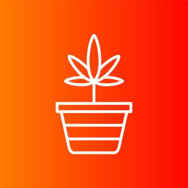 Pineappleweed simgesi, vektör illüstrasyonu basit tasarım