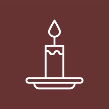 mum simgesi, vektör illüstrasyonu basit tasarım