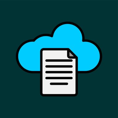 Sayfa simgesi, vektör illüstrasyonu basit tasarım