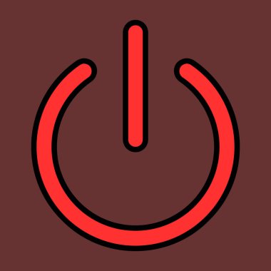 Power icon, vector illustration simple design