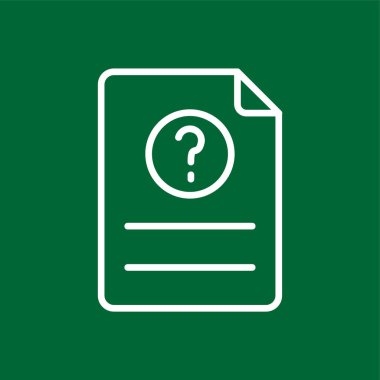 Simge, vektör illüstrasyonu basit tasarım sor