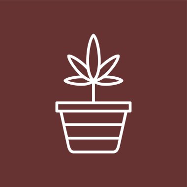 Pineappleweed simgesi, vektör illüstrasyonu basit tasarım