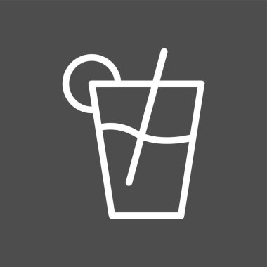 meyve suyu simgesi, vektör illüstrasyonu basit tasarım