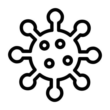 corona simgesi, vektör illüstrasyonu basit tasarım