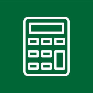 Calculator icon, vector illustration simple design