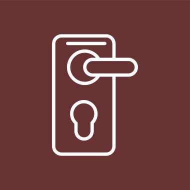 Lock icon, vector illustration simple design