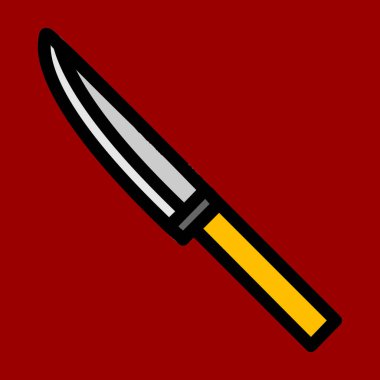 bıçak simgesi, vektör illüstrasyonu basit tasarım