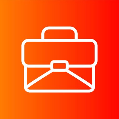 evrak çantası simgesi, vektör illüstrasyonu basit tasarım