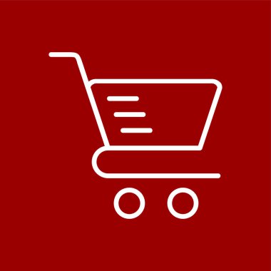 Taşıma Arabası simgesi, vektör illüstrasyonu basit tasarım