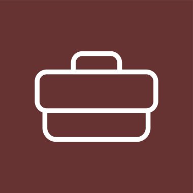 evrak çantası simgesi, vektör illüstrasyonu basit tasarım